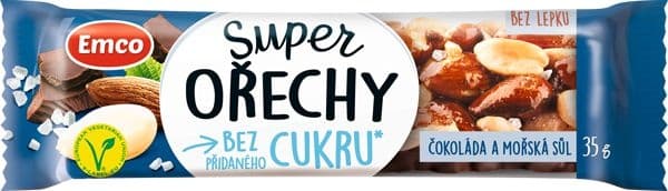 Emco Tyčinka Superořechy mořská sůl 35g