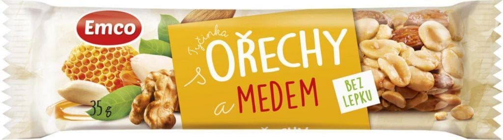 Emco Tyčinka ořechy a med 35 g