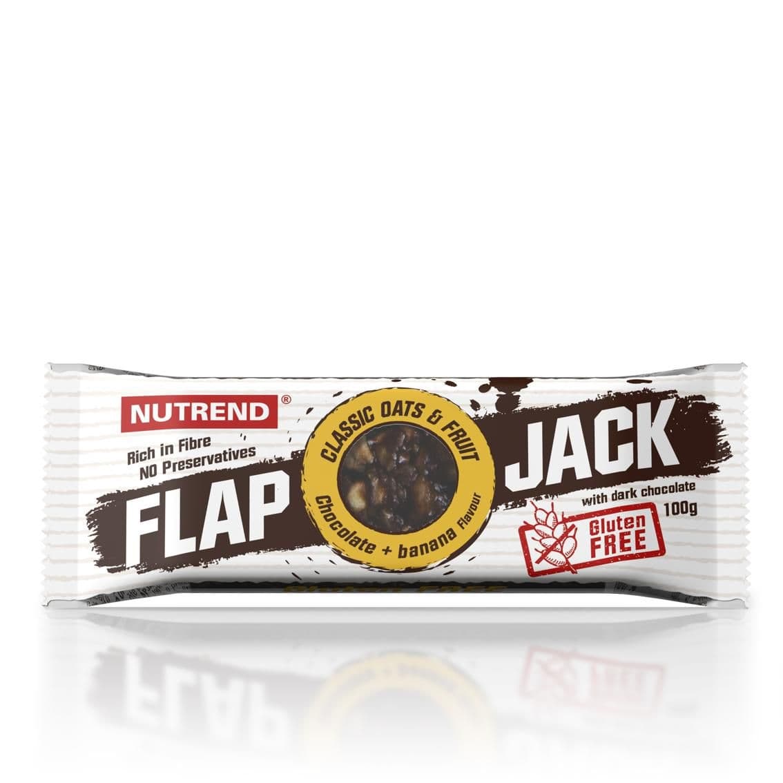 Nutrend FLAPJACK čokoláda + banán 100g