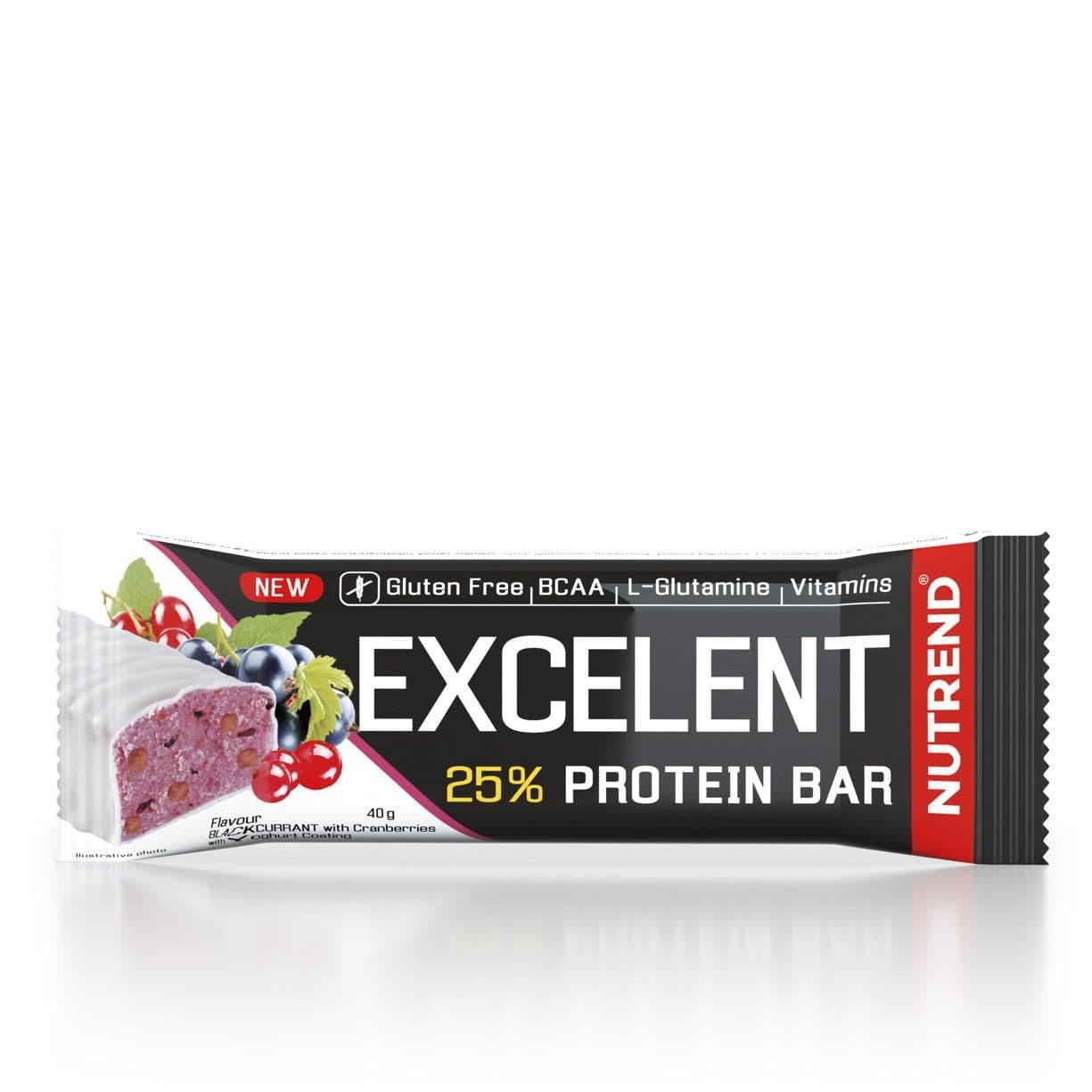 Nutrend Excelent Protein bar příchuť černý rybíz s brusinkami 40 g