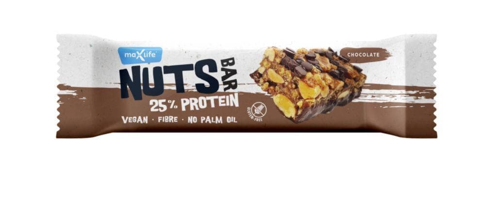 MaxSport Vegan oříšková tyčinka s proteinem čokoláda 40g
