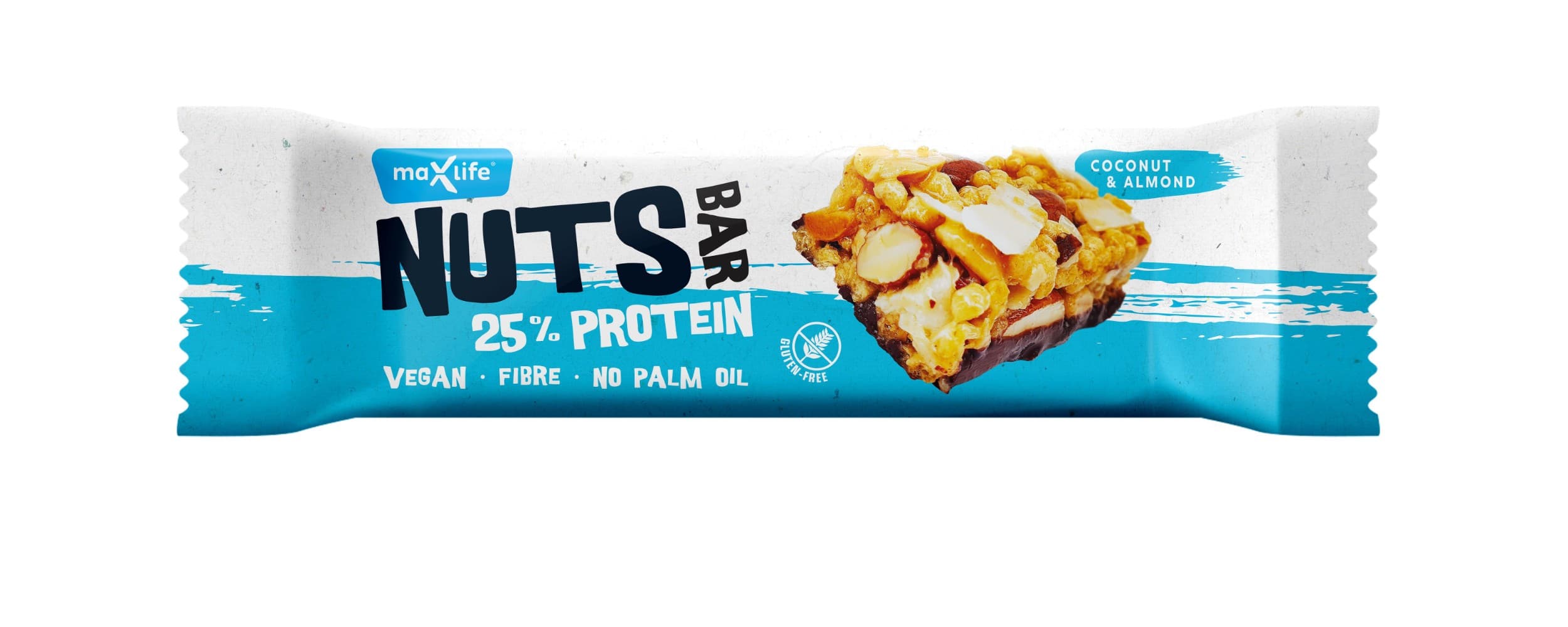 MaxSport Vegan oříšková tyčinka s proteinem kokos&mandle 40g