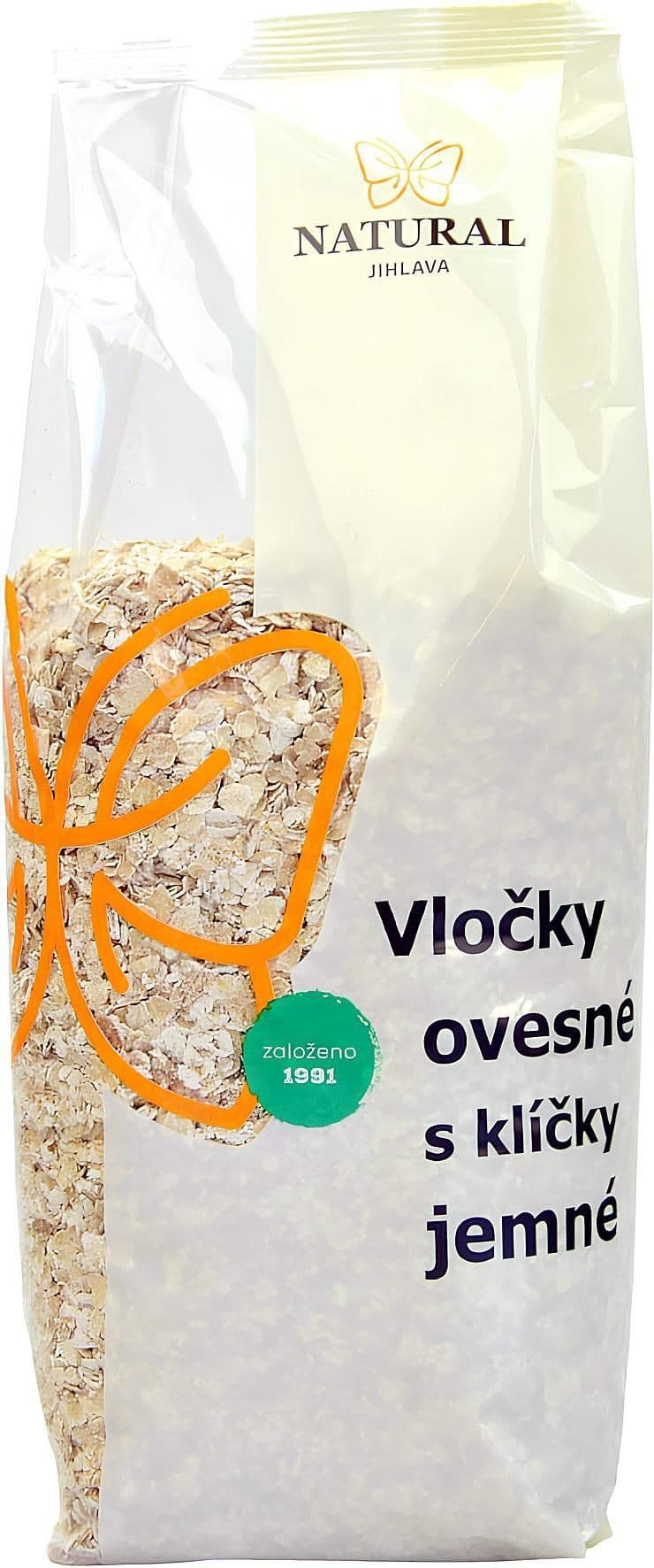 Natural Jihlava Ovesné vločky s klíčky jemné 500g