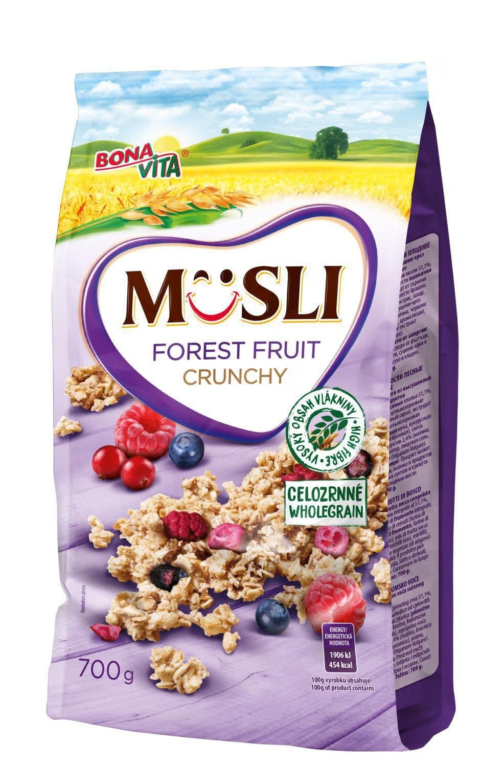 Bona Vita Zapékané křupavé müsli Forest Fruit 700 g