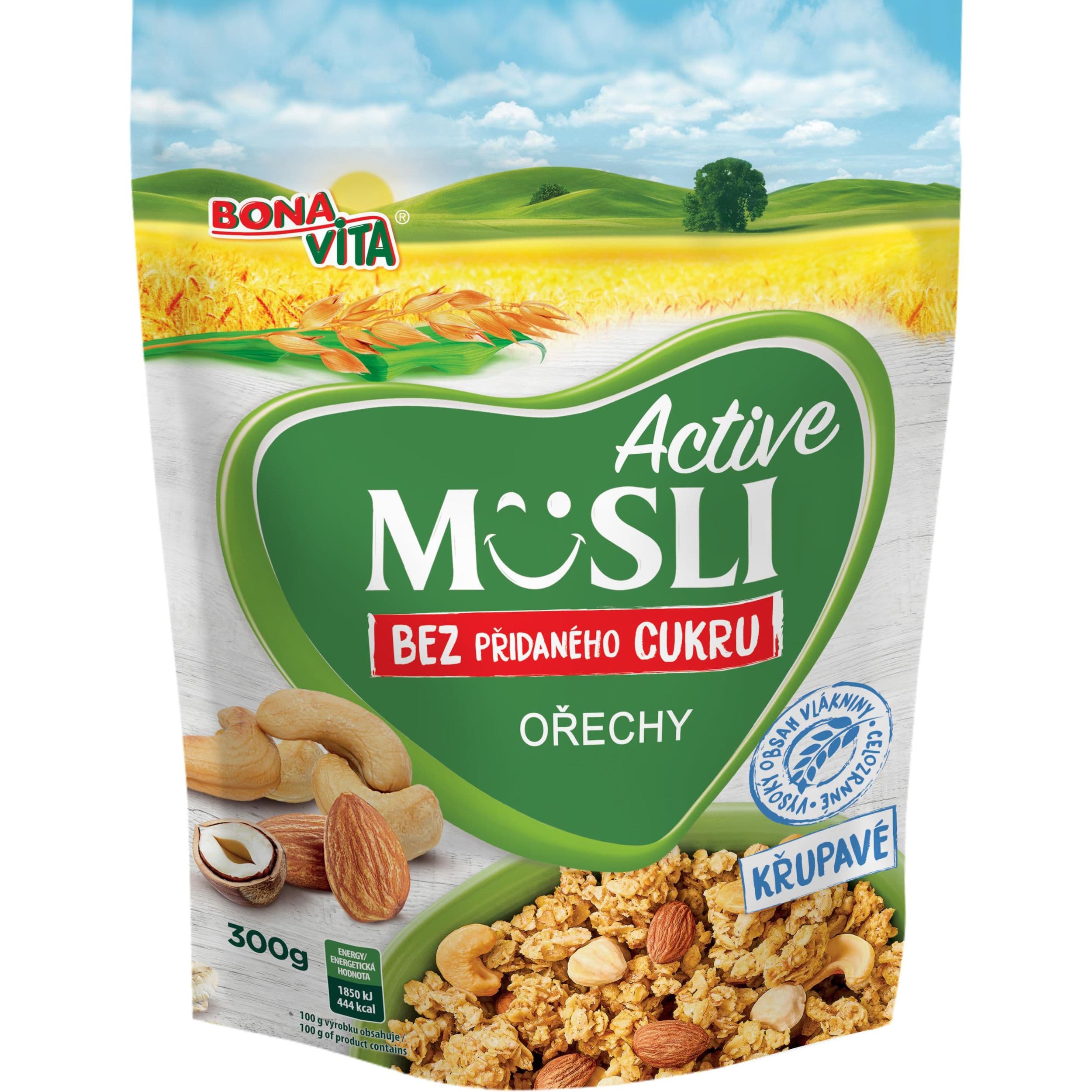 Bonavita Active musli s ořechy 300g