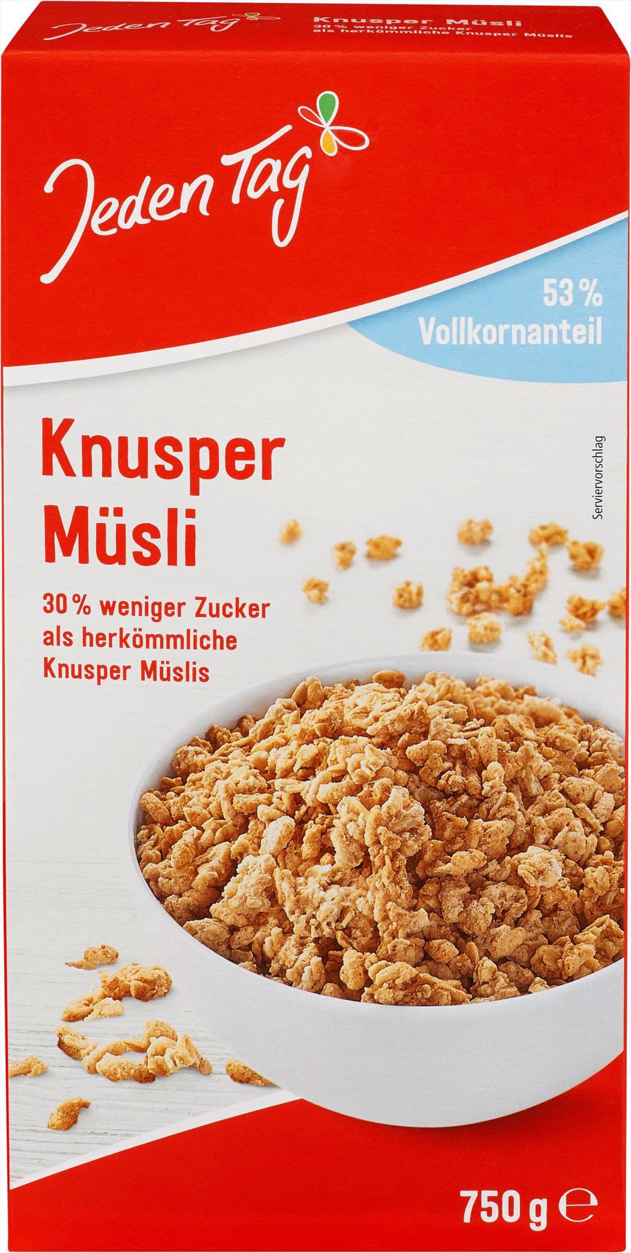 Jeden Tag Müsli méně sladké 750 g