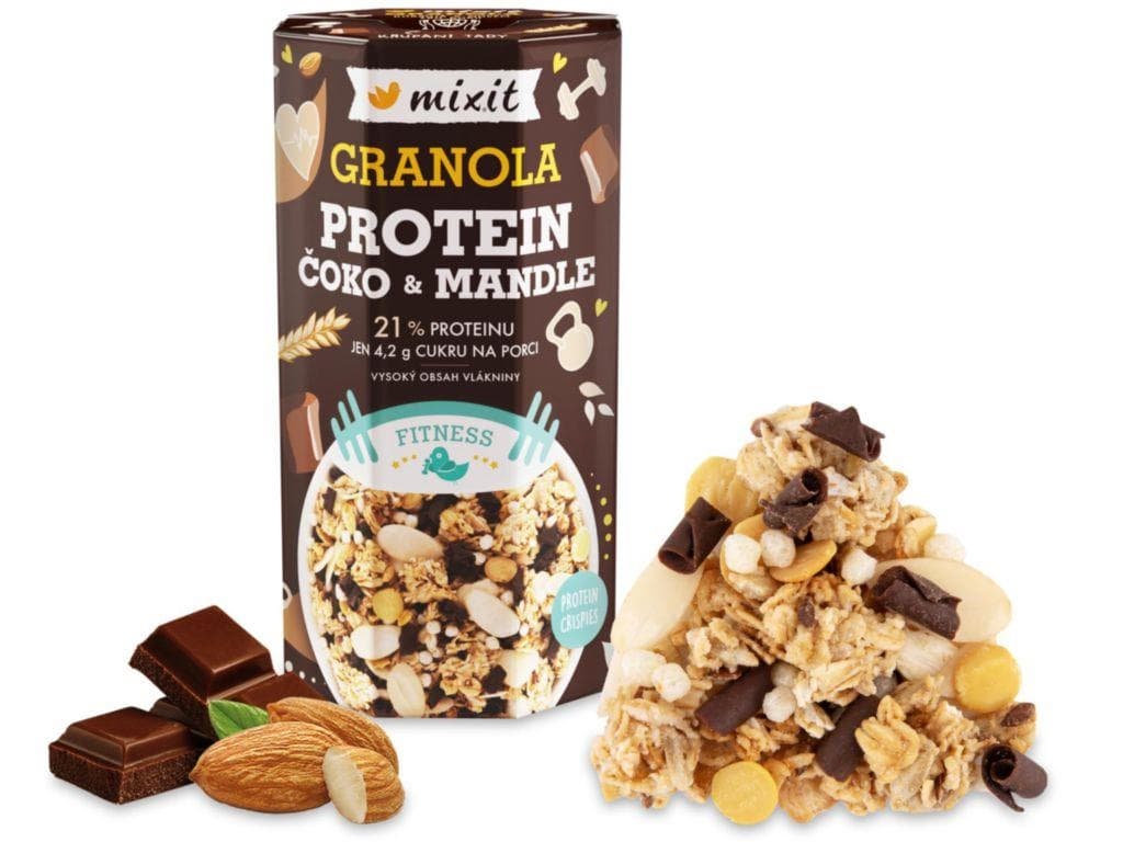 Mixit Proteinová granola - čoko & mandle 450g