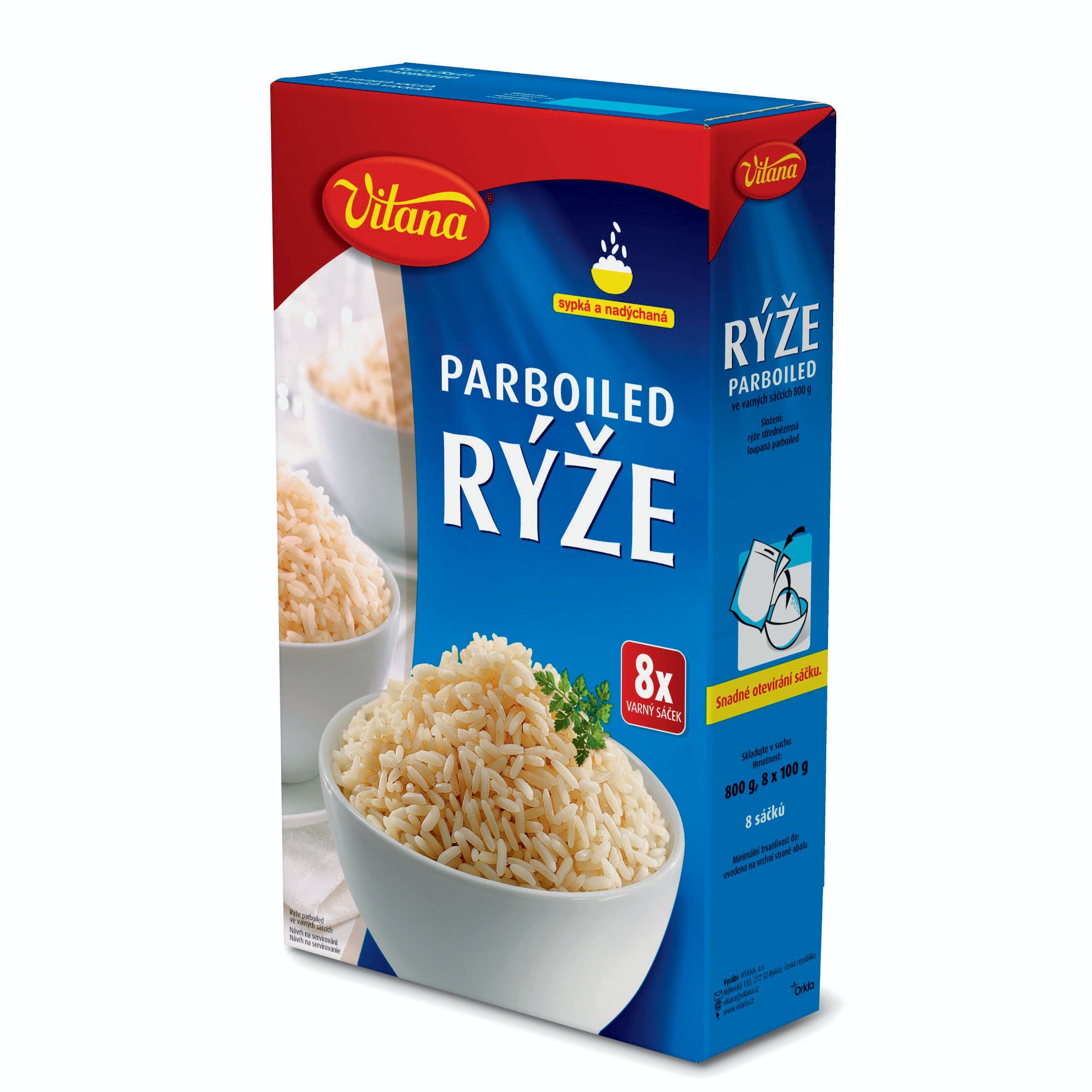 Vitana Rýže parboiled varné sáčky 8x100g