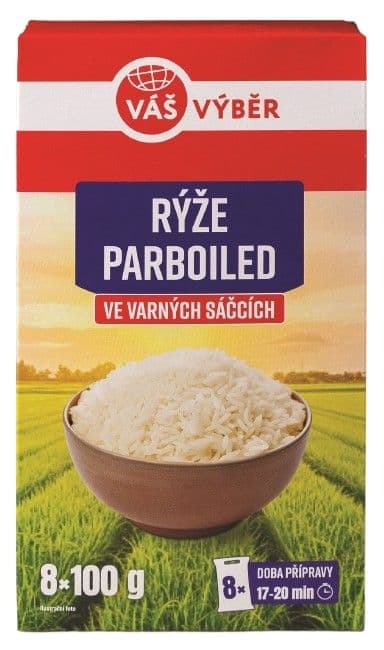 Váš Výběr rýže dlouhozrnná PB VS 8x100g