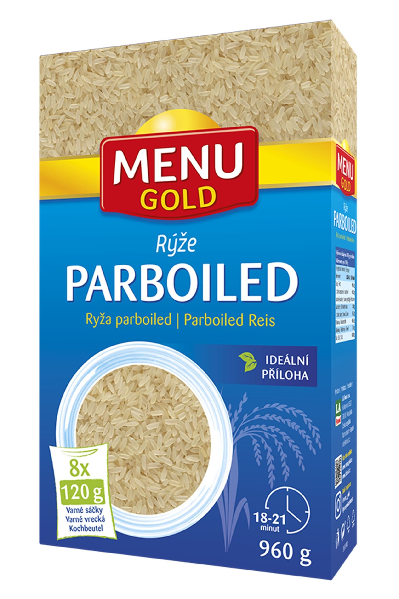 Menu Gold Rýže parboiled 8x120g