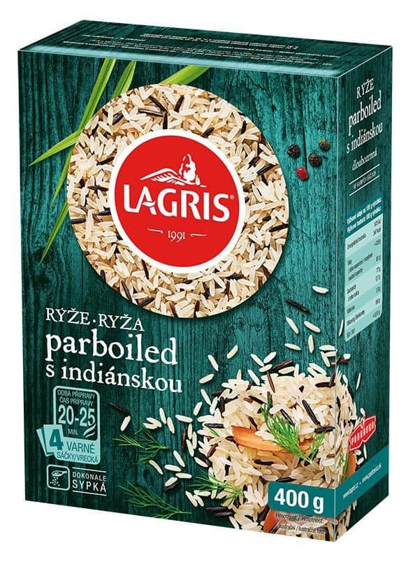 Lagris Rýže parboiled s indiánskou VS 400 g