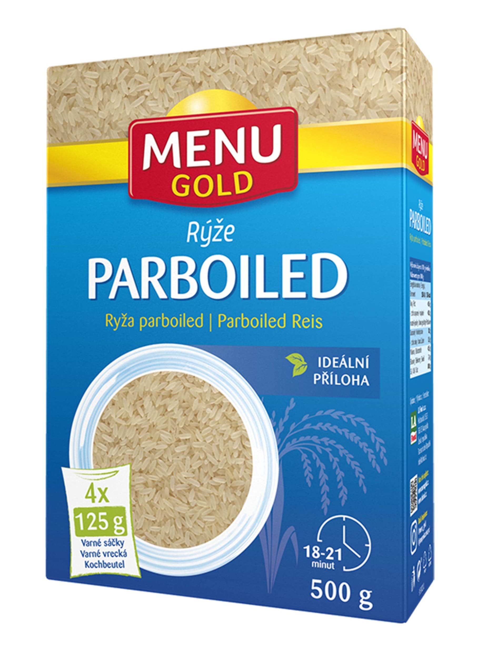 Menu Gold Rýže parboiled ve varných sáčcích 4x125g