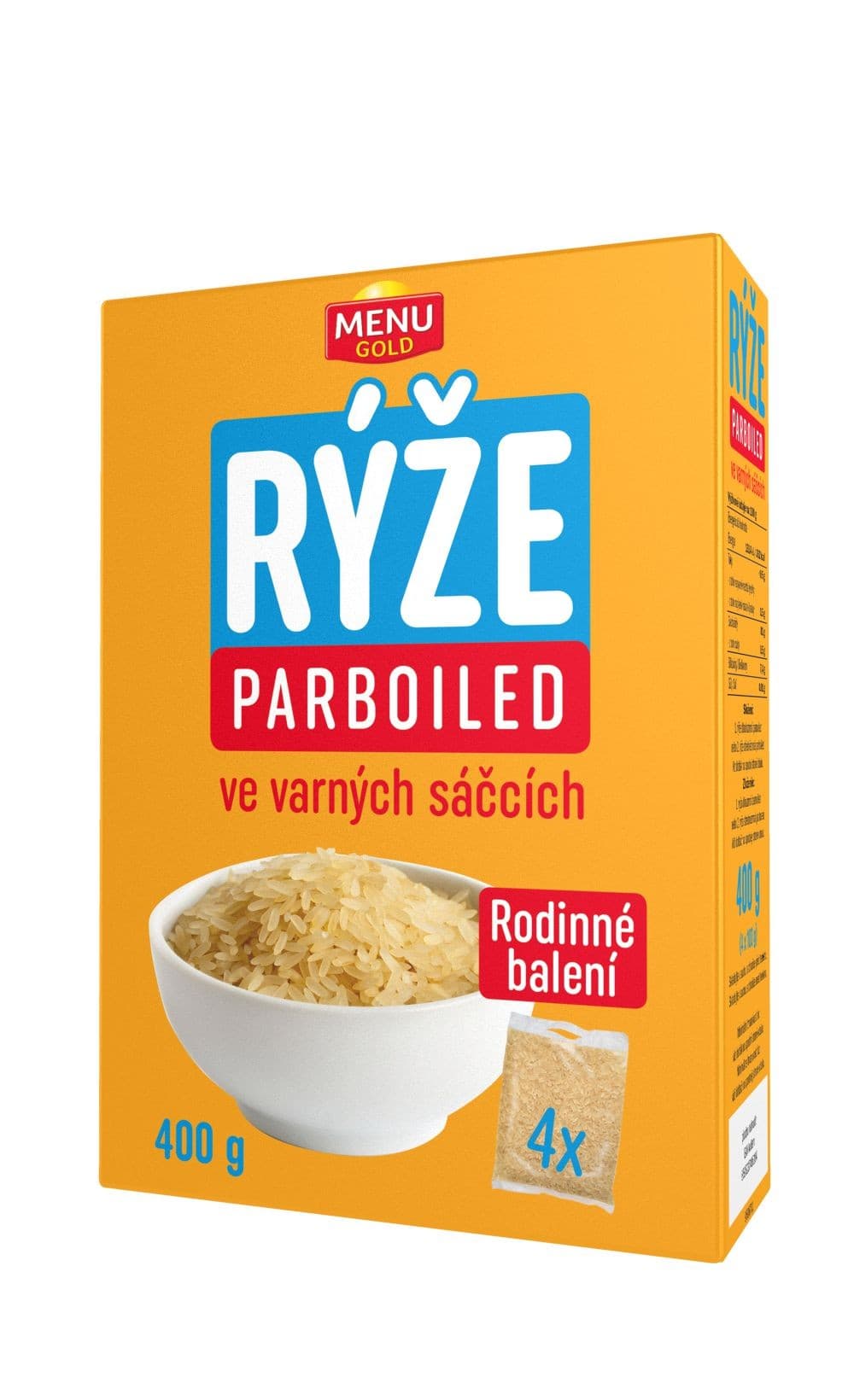 Menu Gold Rýže parboiled varné sáčky 4x100 g