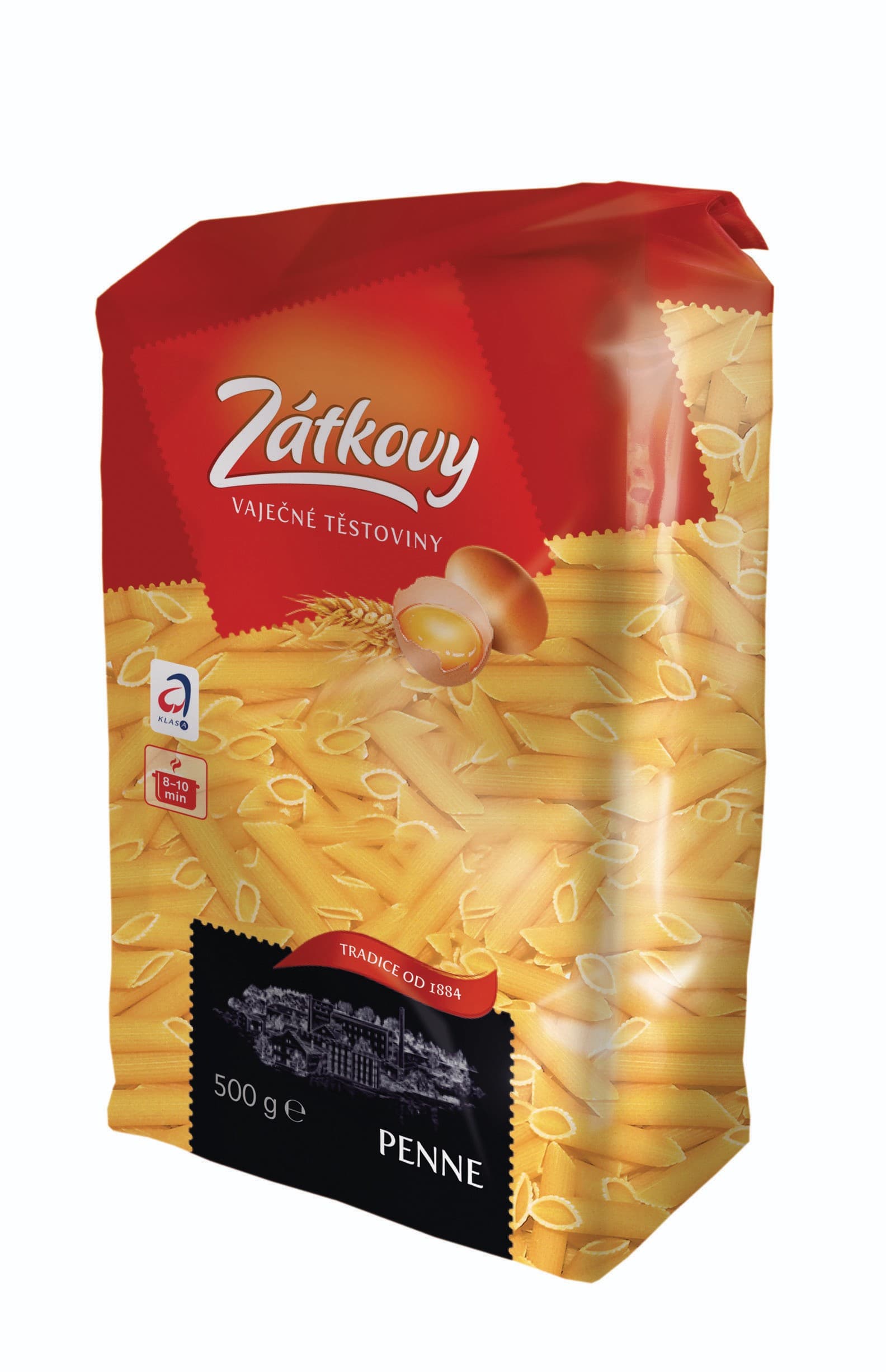 Zátka Vaječné těstoviny Penne 500 g