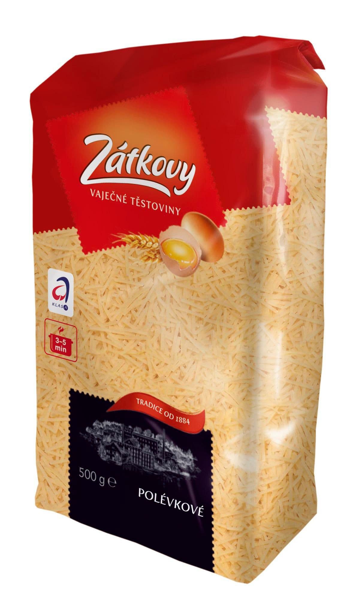 Zátkovy Vaječné těstoviny polévkové nudle 500 g