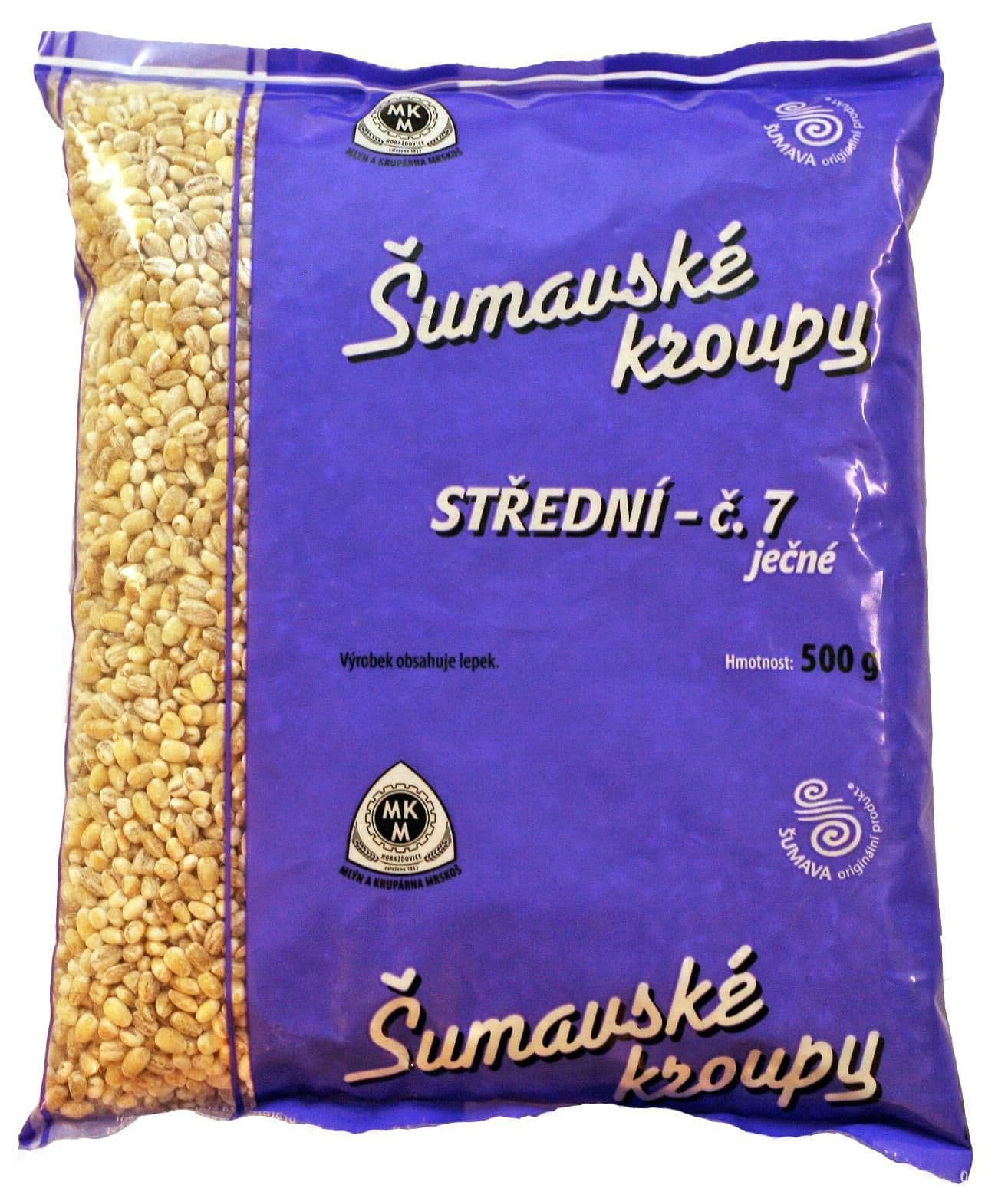 Mlýn a krupárna Mrskoš Šumavské kroupy střední č. 7 ječné 500 g