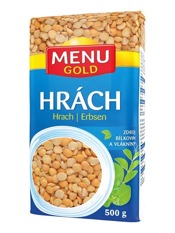 Menu Gold Hrách žlutý loupaný půlený 500g