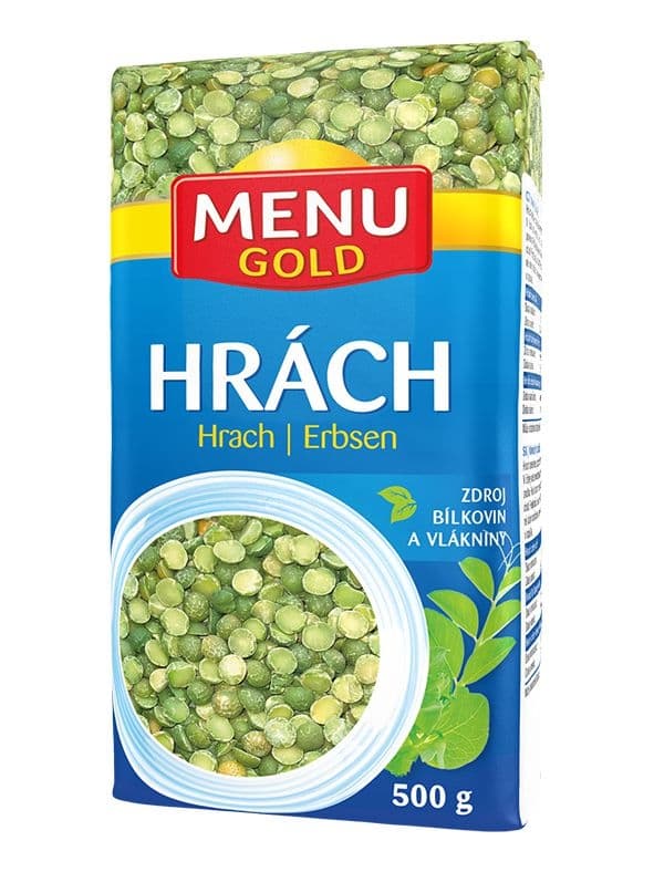 Menu Gold Hrách zelený loupaný půlený 500 g