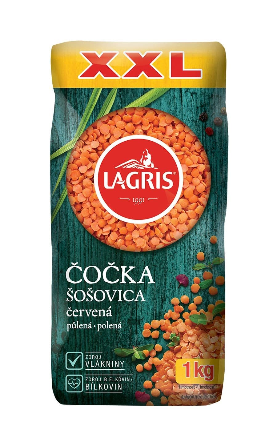 Lagris Čočka červená půlená XXL 1kg