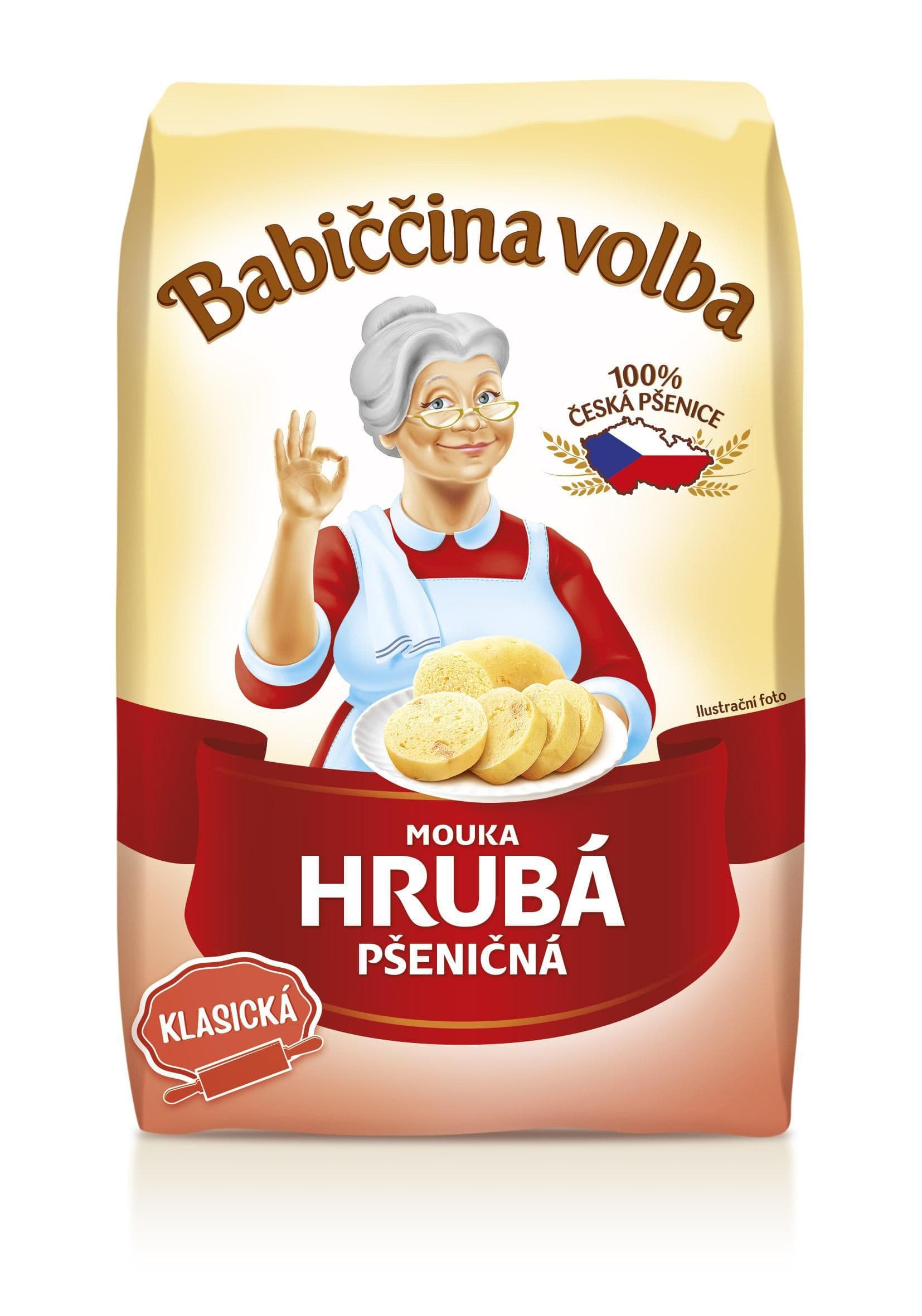 Babiččina volba Mouka hrubá pšeničná 1 kg