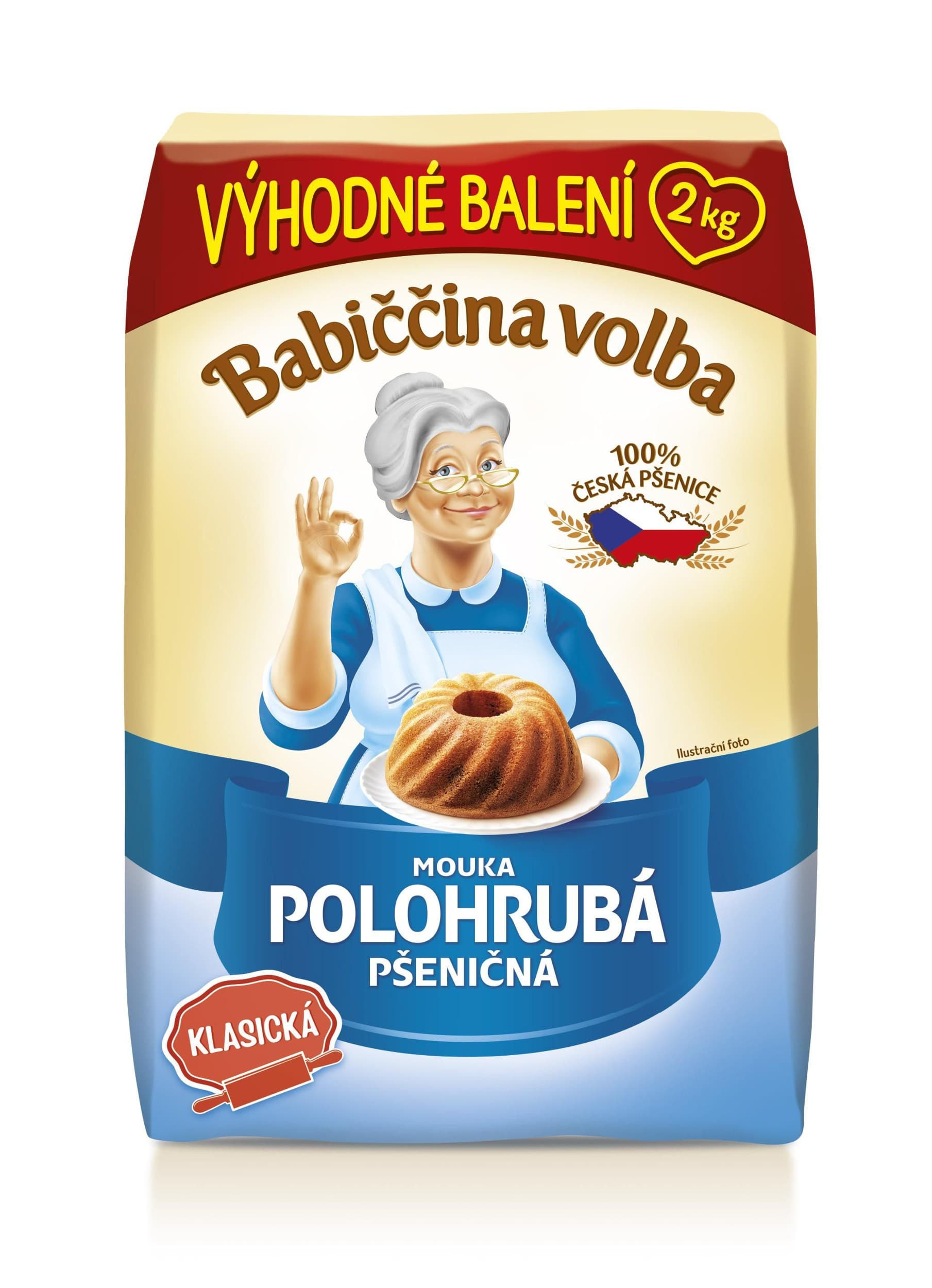 Babiččina Volba Mouka polohrubá pšeničná 2kg