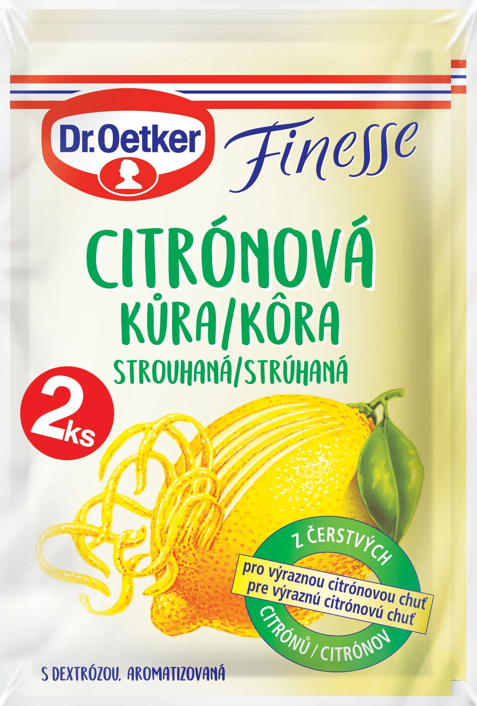 Dr. Oetker Finesse citrónová kůra strouhaná 2x6g