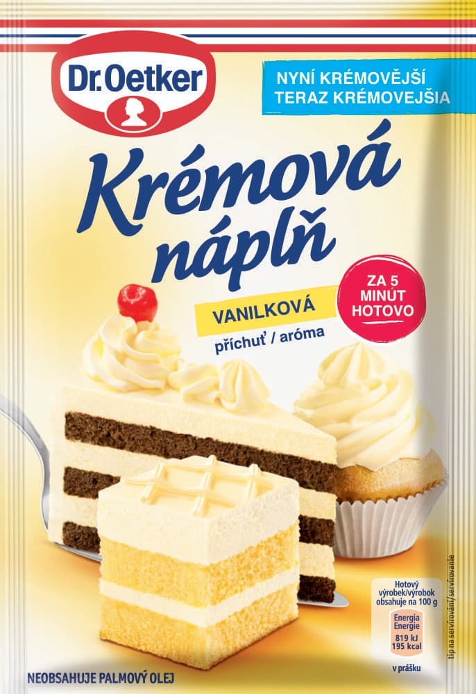 Dr. Oetker Krémová náplň vanilka př. 65 g