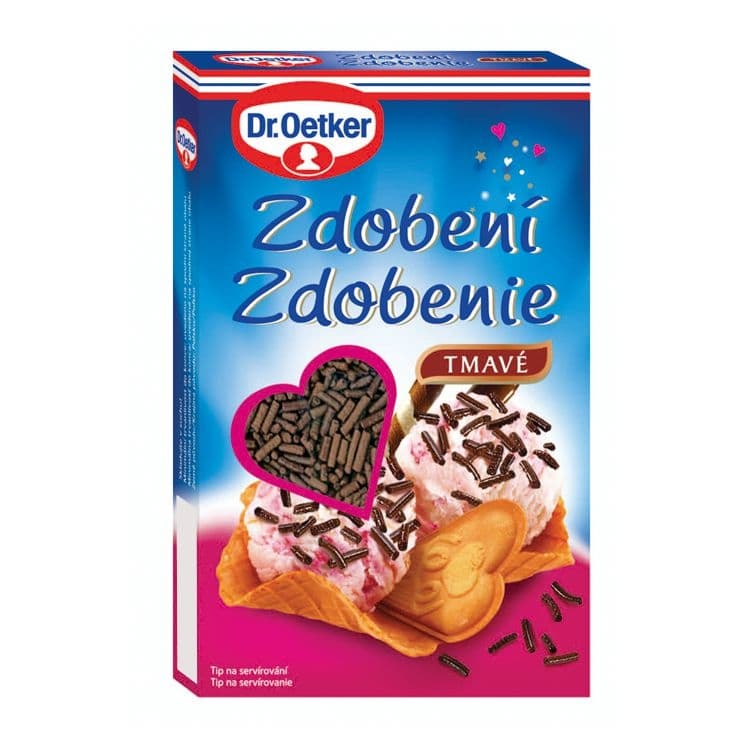 Dr. Oetker Zdobení tmavé 80 g