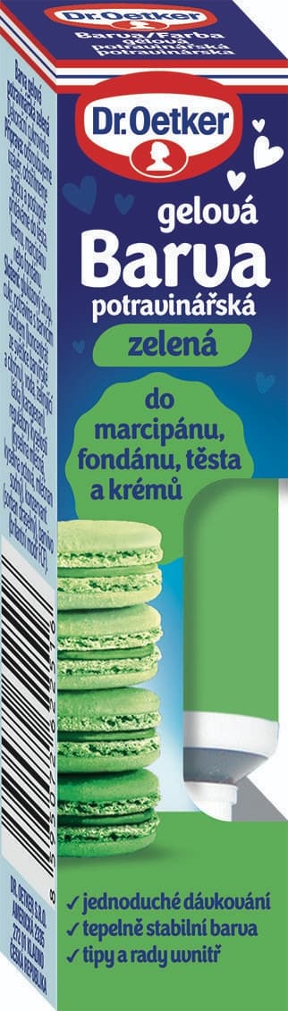 Dr. Oetker Barva gelová potravinářska zelená 10 g