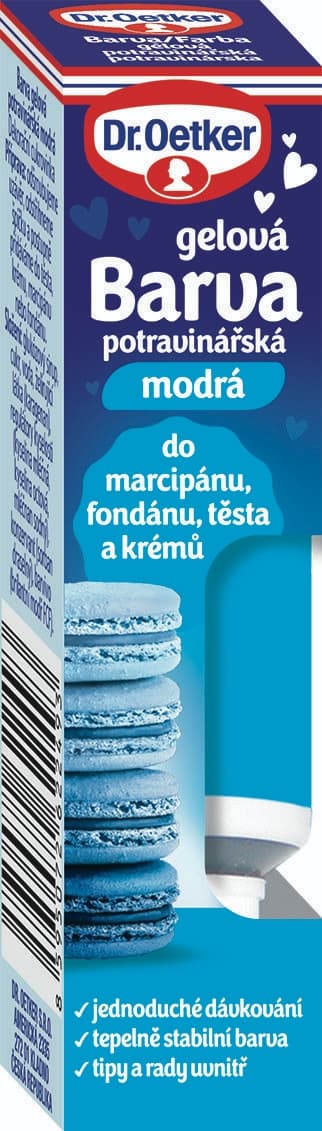 Dr. Oetker Barva gelová potravinářska modrá 10 g