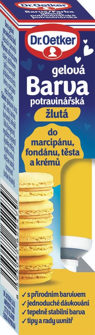 Dr. Oetker Barva gelová potravinářska žlutá 10 g