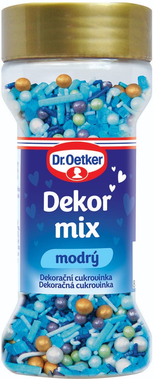 Dr.Oetker Dekor mix modrý 52g
