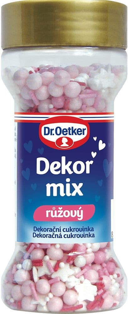 Dr.Oetker Dekor růžový mix 50g
