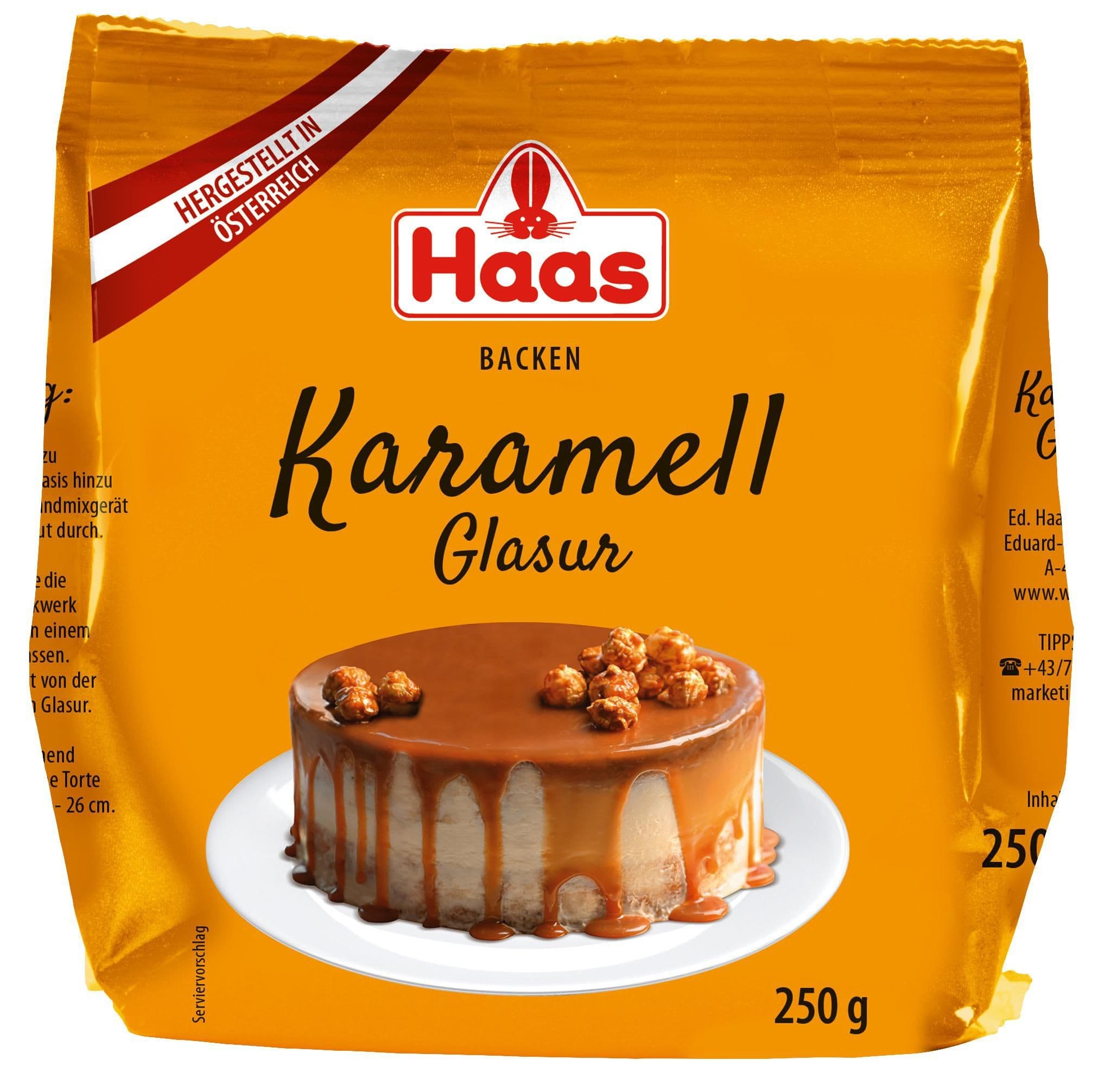 Haas Poleva s karamelovou příchutí 250g