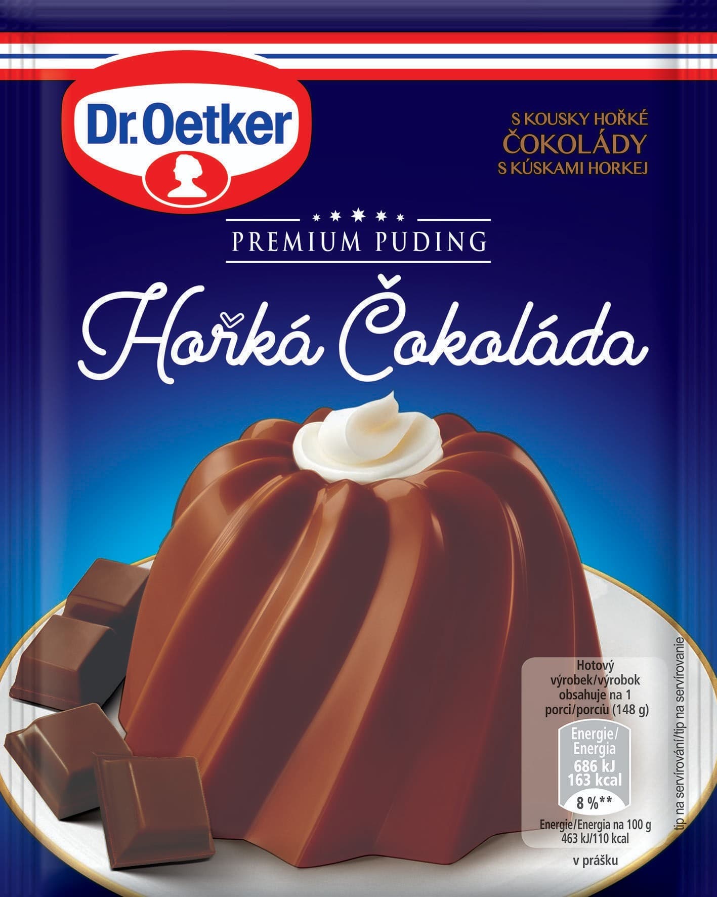 Dr. Oetker Premium puding hořká čoko 52 g