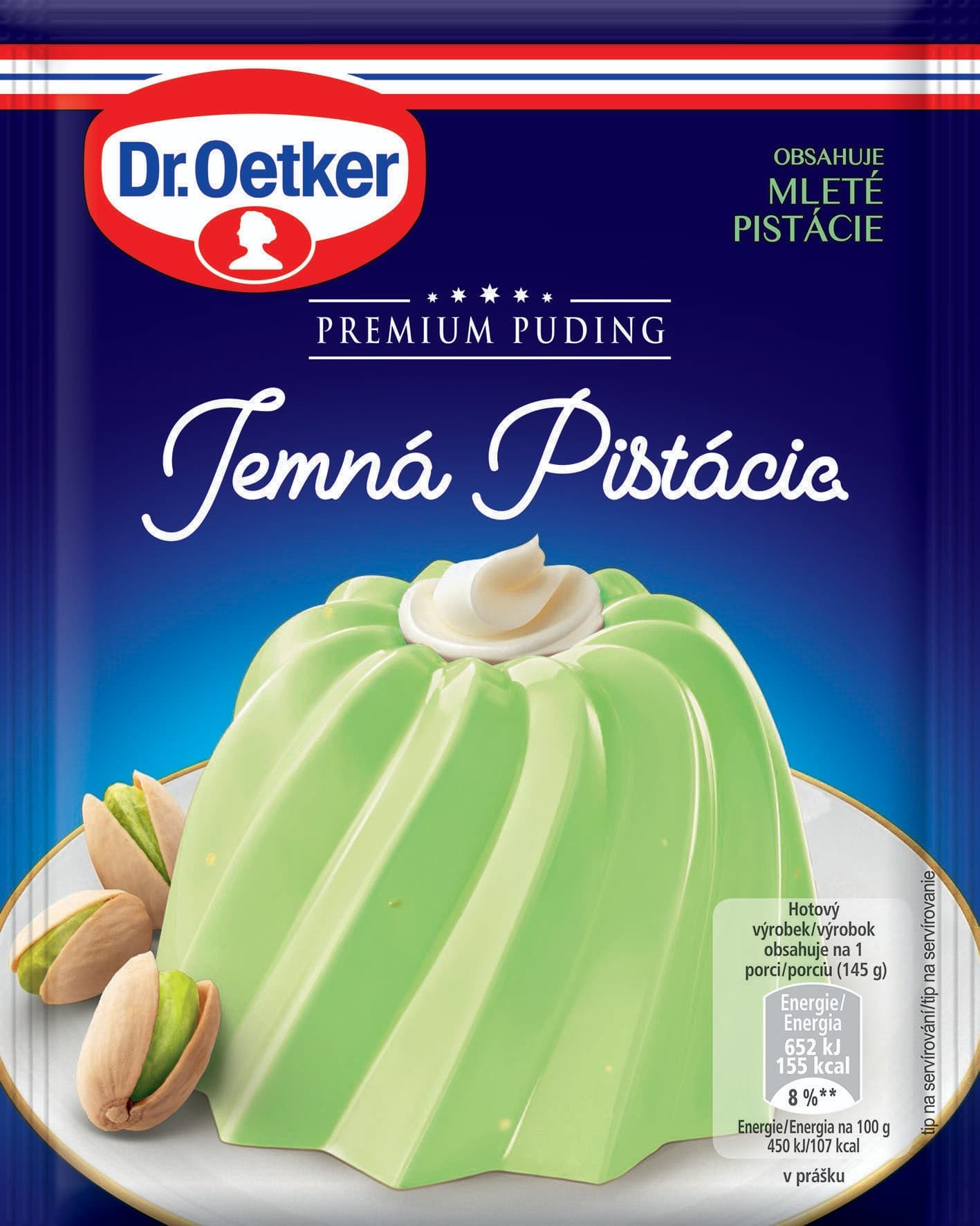 Dr. Oetker Premium puding jemná pistácie 40 g