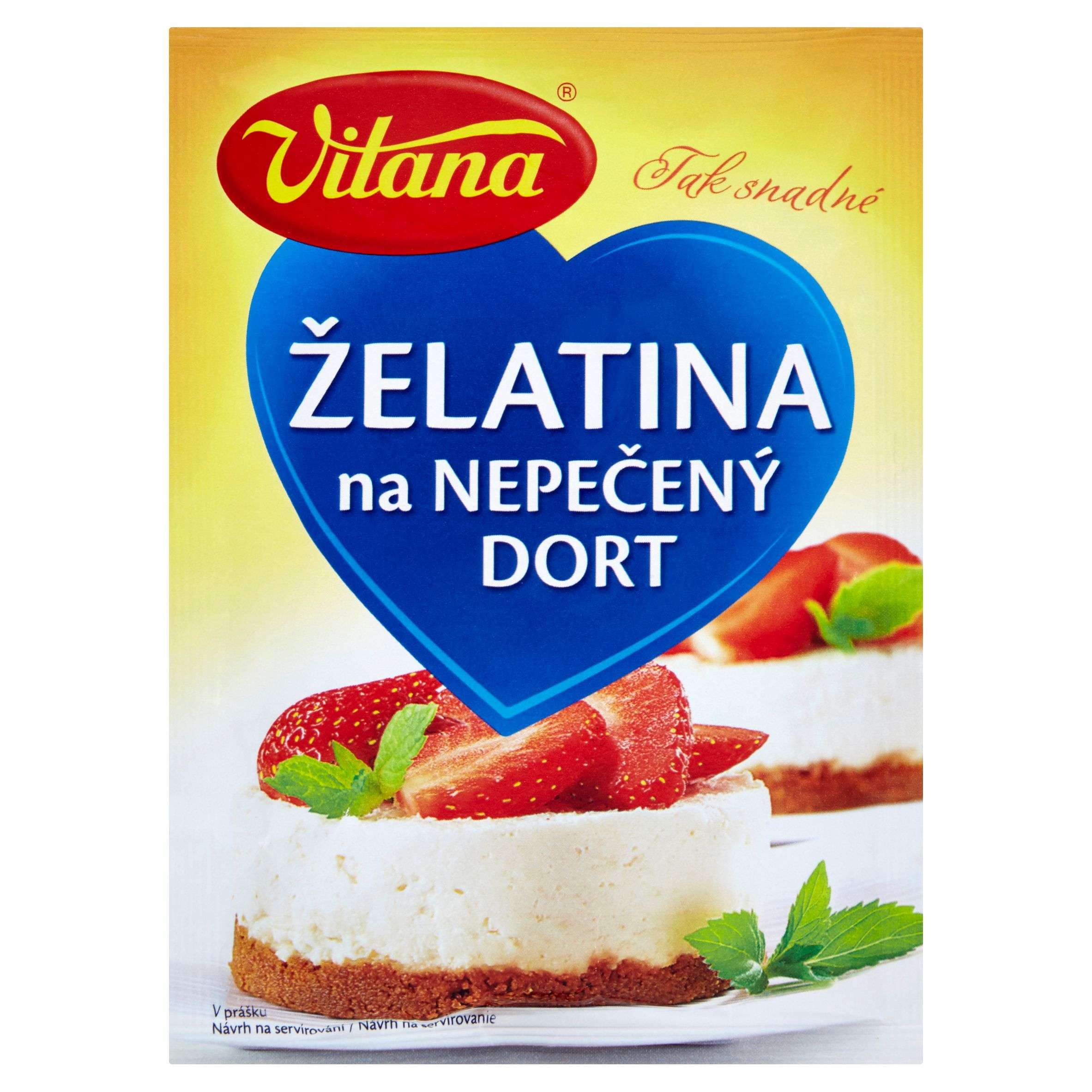 Vitana Želatina na nepečený dort v prášku 50 g