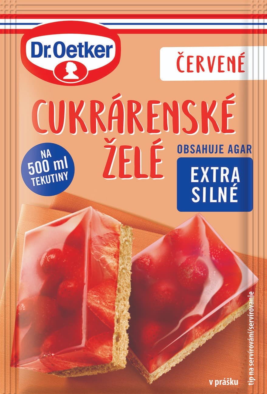 Dr. Oetker Cukrárenské želé červené 10 g