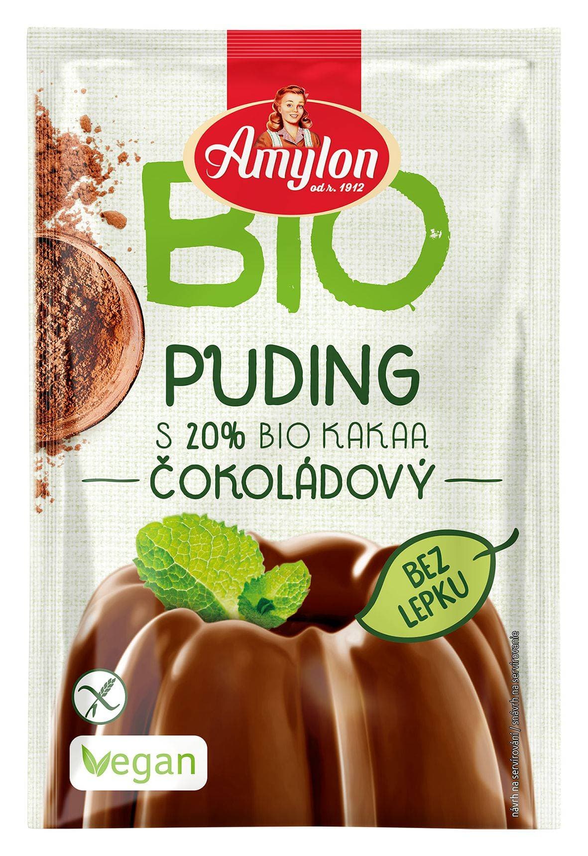 Amylon BIO Puding čokoládový bez lepku 40 g