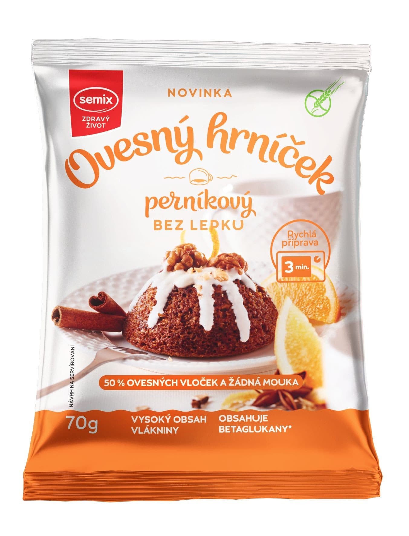 Semix Ovesný hrníček perníkový bez lepku 70g