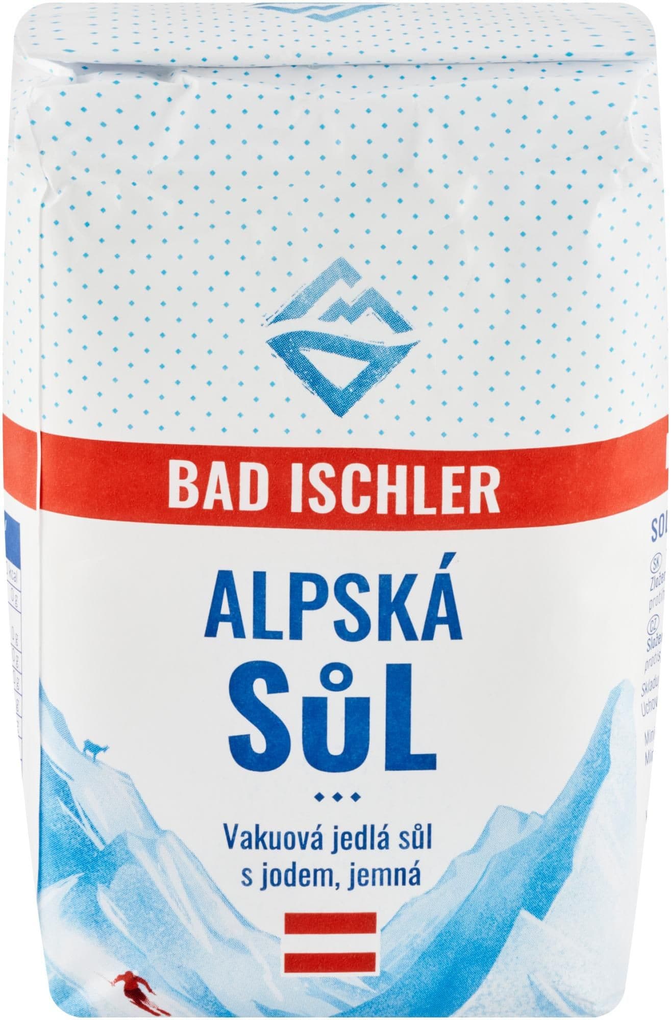 Bad Ischler Alpská jemná sůl s jódem 1kg