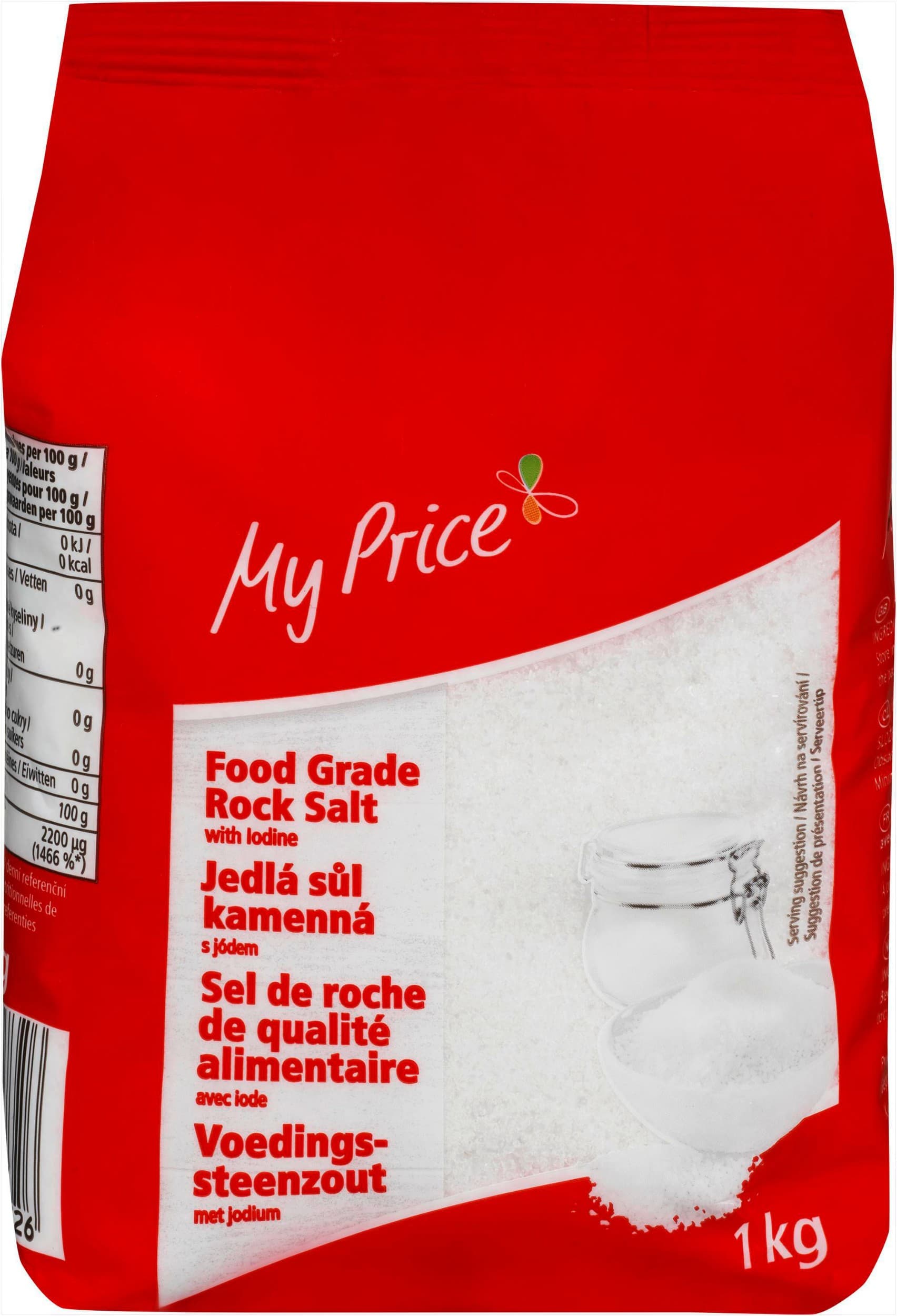 My Price Jedlá sůl kamenná s jodem 1kg