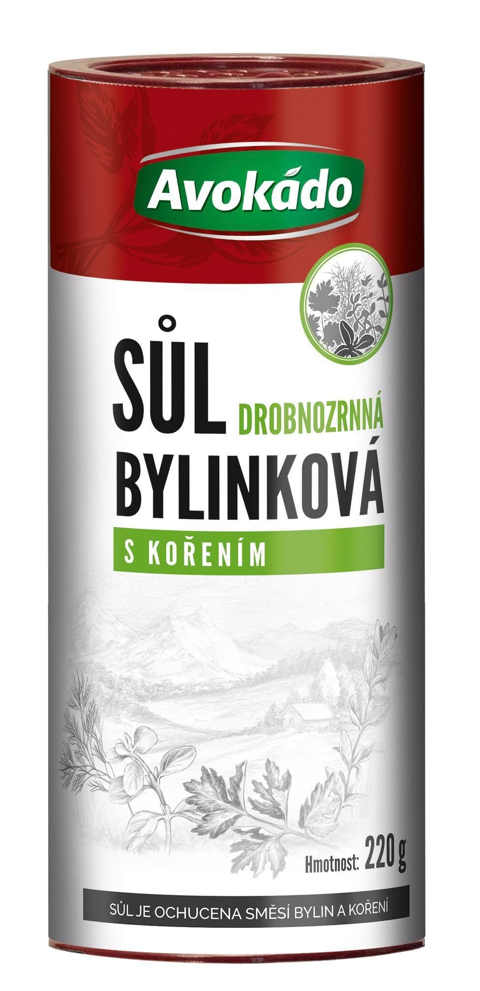 Avokádo Bylinková sůl tubus 220g