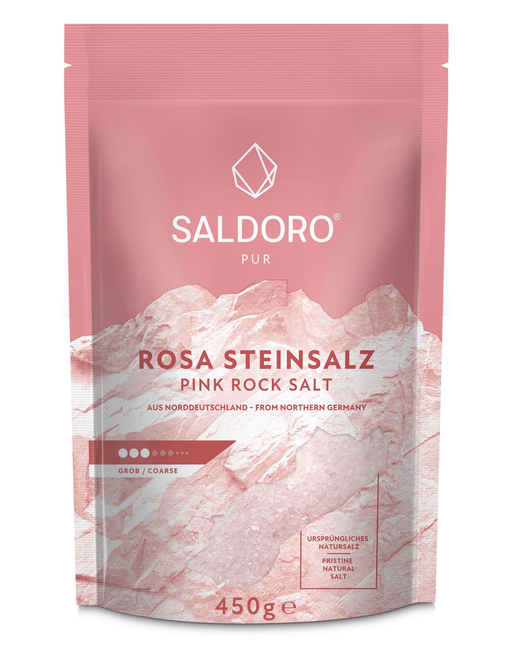 Saldoro Jedlá kamenná sůl růžová hrubozrnná 450g