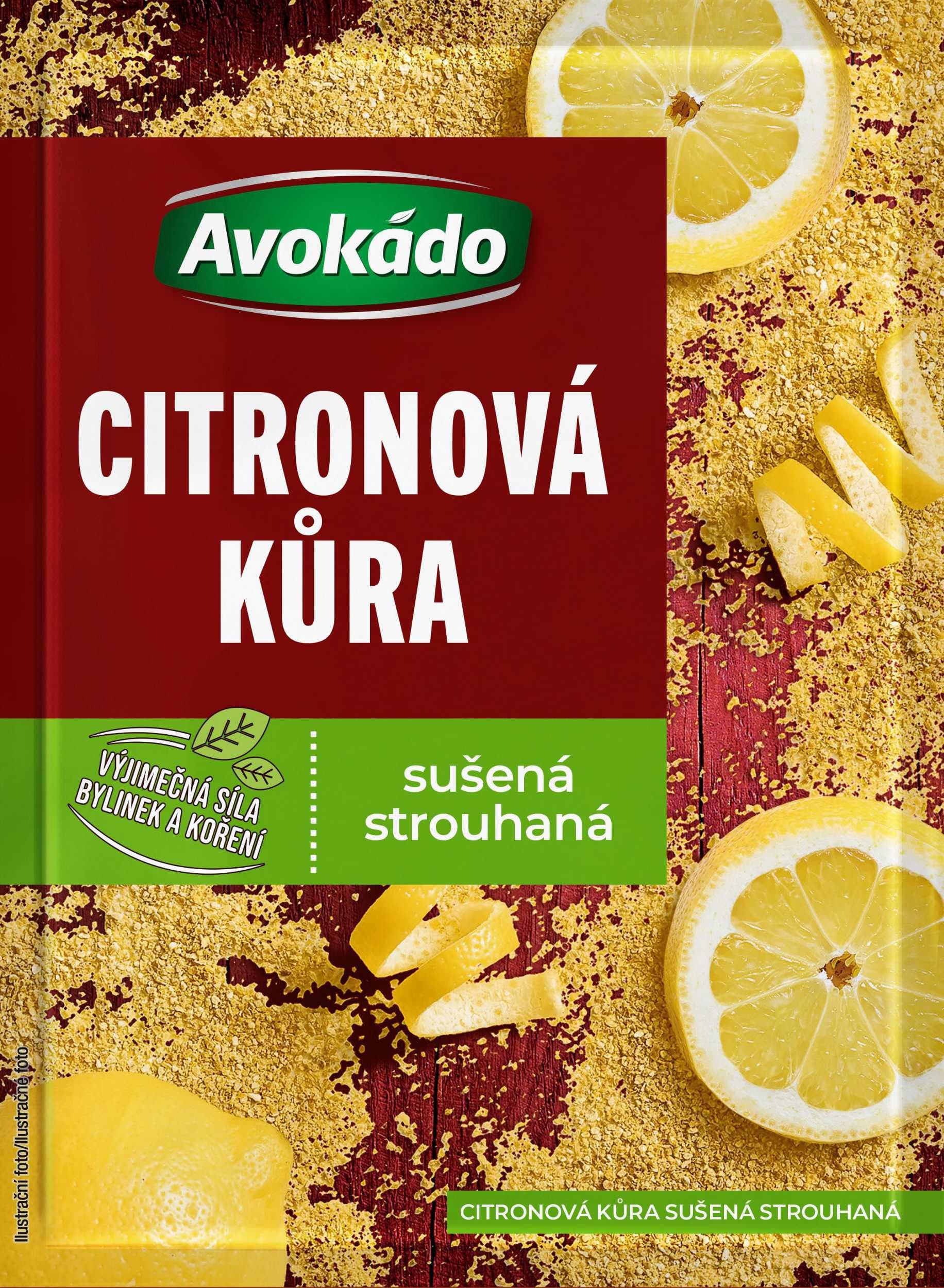 Avokádo Citronová kůra sušená strouhaná 14 g