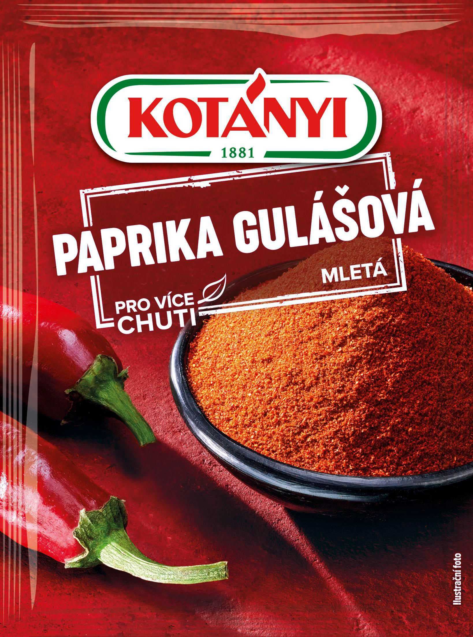 Kotányi Paprika gulášová mletá 25 g