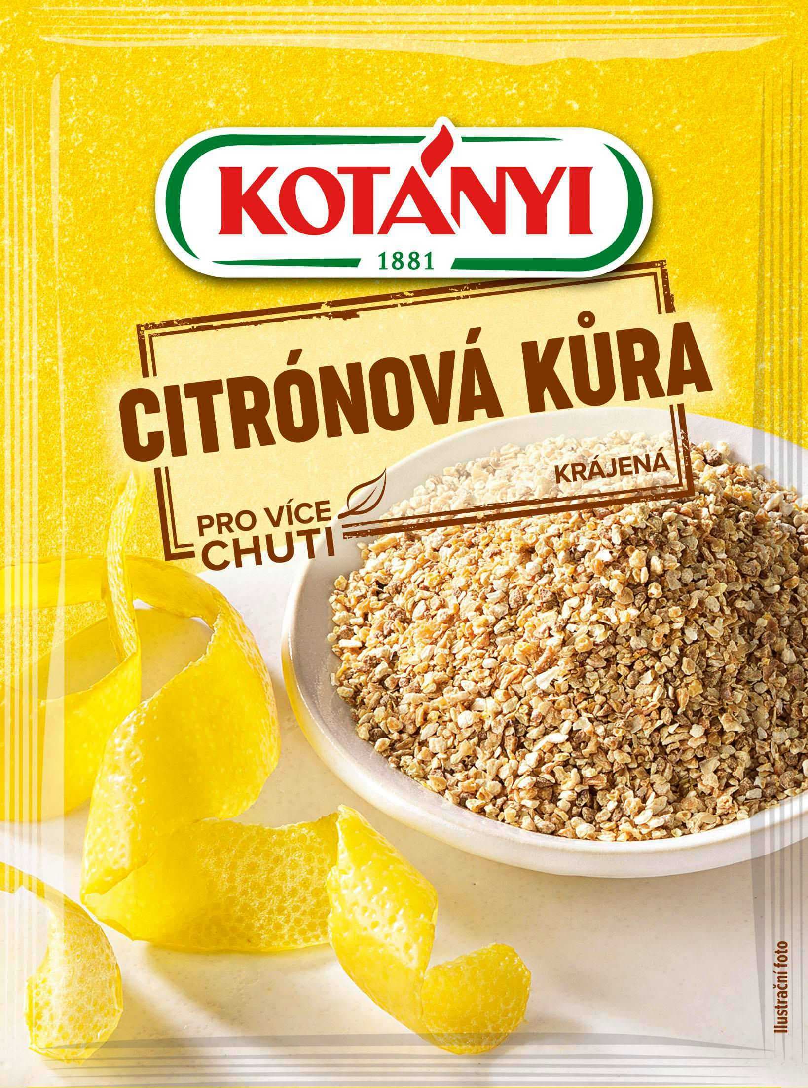 Kotányi Dessert Citrónová kůra krájená 14 g