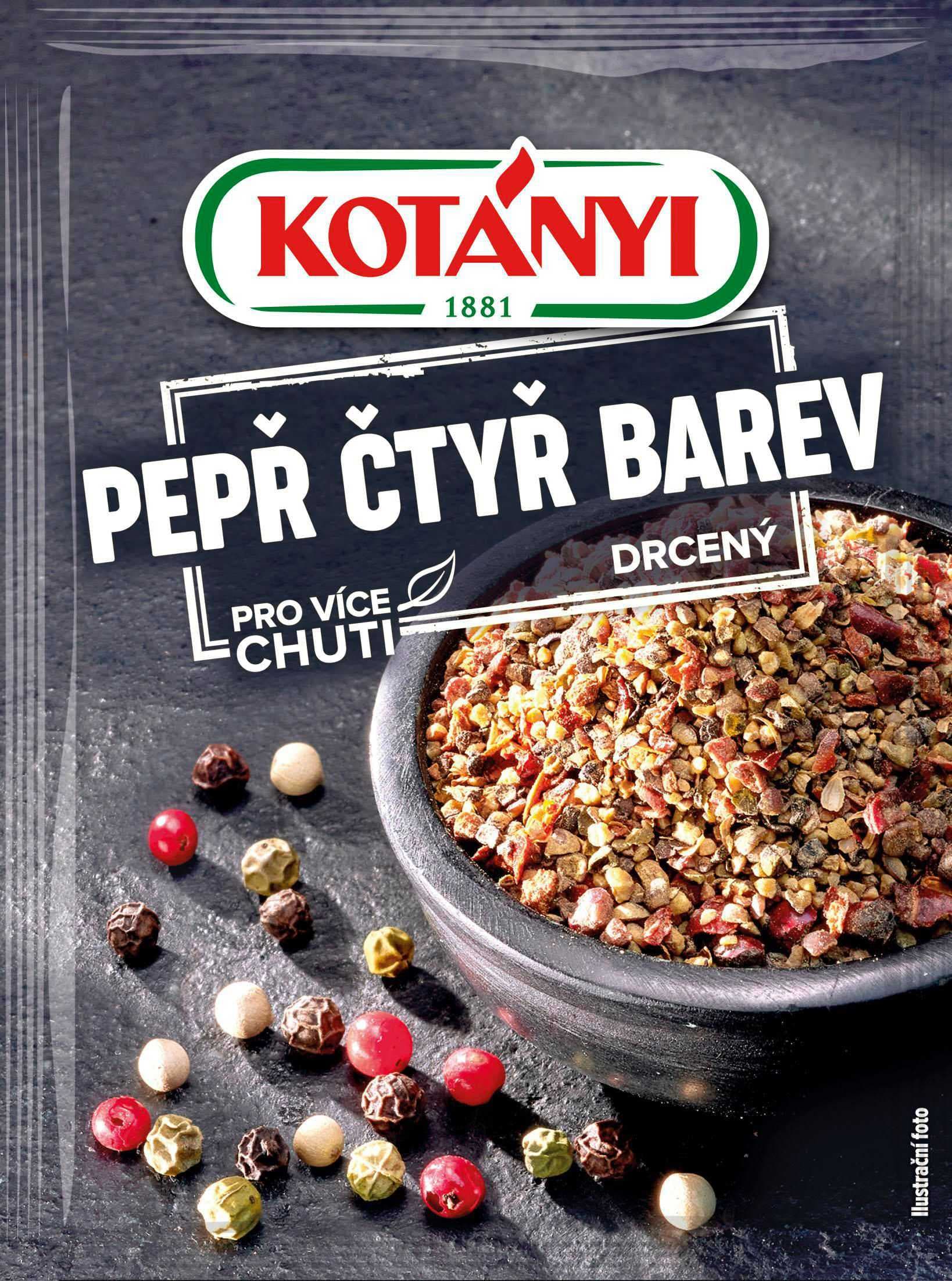 Kotányi Pepř čtyř barev drcený 16 g