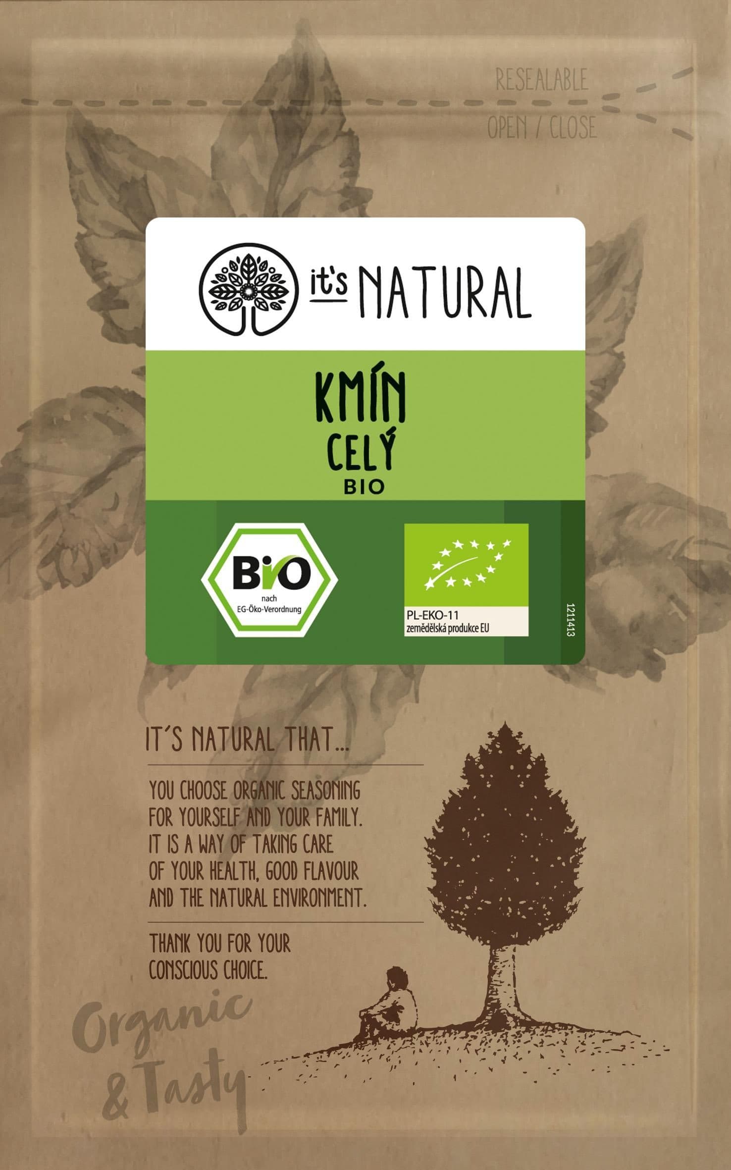 It´s Natural Bio Kmín celý 25g