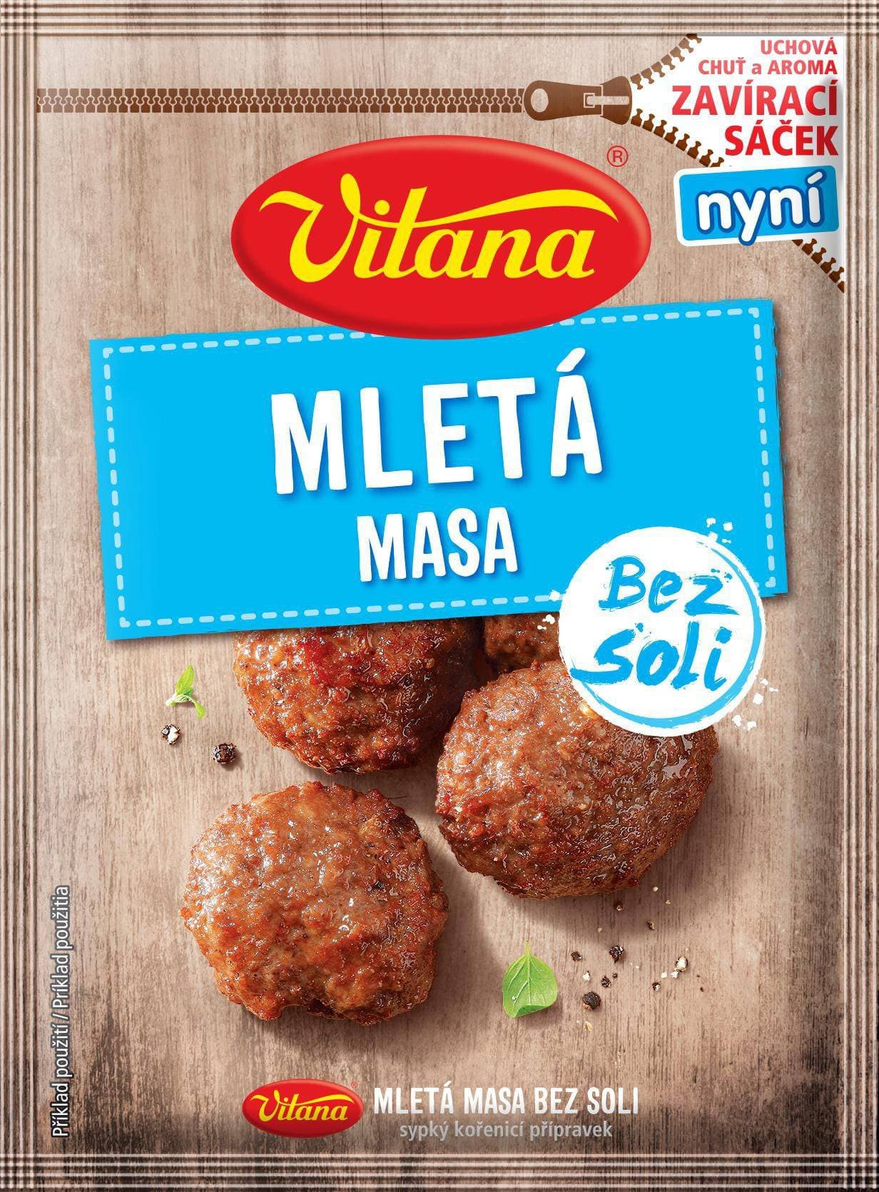 Vitana Mletá masa bez soli 18g